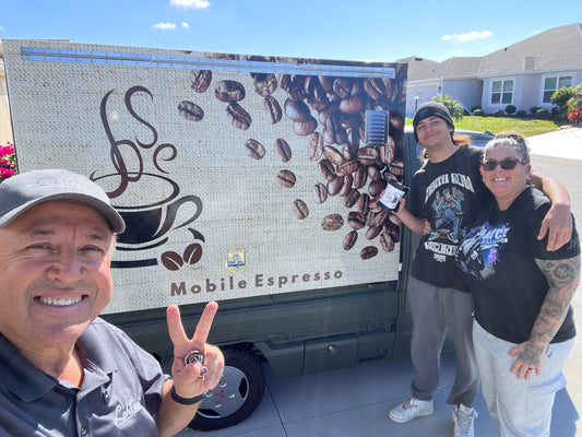 Racer Girl Coffee Driveway Party